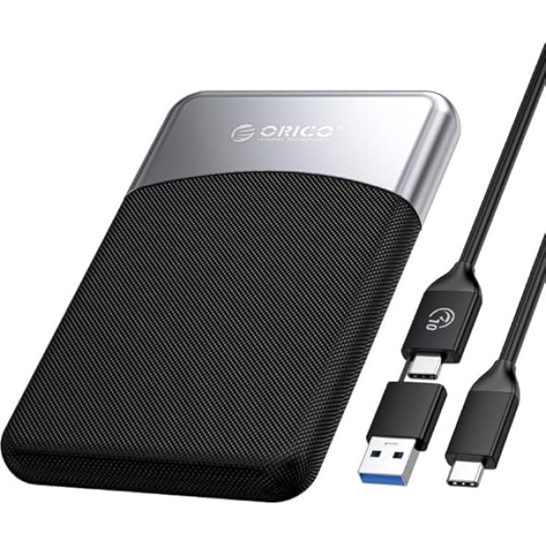 ORICO 1TB ārējais SSD diskdziņš ar 2 in 1 USB C kabeli, pārnēsājams cietvielu disks USB 3.2 Gen 1 līdz 460MB/s, uzticama datu glabāšana USB-C viedtālrunim, datoram, planšetdatoram, laboratorijas datoram - M25PRO