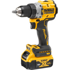 Dewalt DCD805P2T 18V akumulatora urbis ar āmuru (bezsuku motors, 2 ātrumu metāla pārnesumkārba, ar LED darba apgaismojumu, komplektā ietilpst 2x 5,0Ah XR akumulatori, lādētājs un TSTAK kaste)