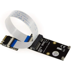 KALEA-INFORMATIQUE. Konverteris Mini PCIe į M.2 Key A E jungtis Bluetooth WiFi kortelei