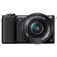 Sony Alpha 5100 sistēmas kamera 180 grādu rotējošs 7,6 cm (3 collu) LCD displejs 24,3 megapikseļu Exmor APS-C sensors Full HD video ar īpaši ātru hibrīdo AF