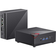 ACEMAGICIAN AM06 Pro Mini PC, AMD Ryzen 5 5625U (6C/12T, līdz 4,2 GHz), 16 GB DDR4 512 GB SSD Windows 11 Pro Mini PC, Mini dators ar WiFi 5 | BT 4.2 | 4K Triple Display | Type-C | Dual Ethernet