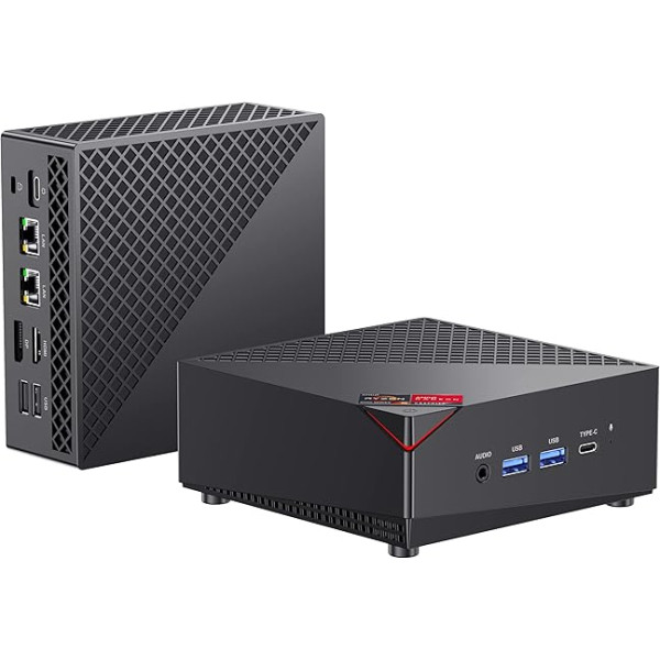 ACEMAGICIAN AM06 Pro Mini PC, AMD Ryzen 5 5625U (6C/12T, līdz 4,2 GHz), 16 GB DDR4 512 GB SSD Windows 11 Pro Mini PC, Mini dators ar WiFi 5 | BT 4.2 | 4K Triple Display | Type-C | Dual Ethernet