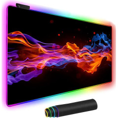 Peles paklājiņš Gaming Mouse Mat LED Large Oversized Glowing LED Extended Mouse