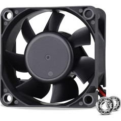 GDSTIME 60mm ventilators 60x25mm datora ventilators Dual Ball Bearing 24V PC ventilators Brushless Fan 4500RPM High Speed Case Cooler for Ventilation Cooler Fan