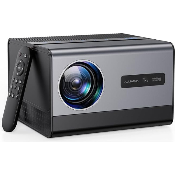 Auto Focus/Trapezoidal Correction: Projector, Mini Projector 4K with WiFi6 Bluetooth, 25000 Lumens Full HD 1080P Portable Projector Home Cinema, PR850 Smart Projector with Fire Stick/Laptop/USB,