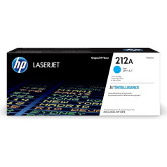 HP 212A (W2121A) zilganzaļš oriģinālais toneris HP Color LaserJet Enterprise M554, M555, M578 modeļiem