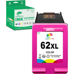 COLORETTO 62XL (1 spalvos) spausdintuvo kasetės suderinamos su HP 62 XL spausdintuvo kasetėmis, skirtomis 