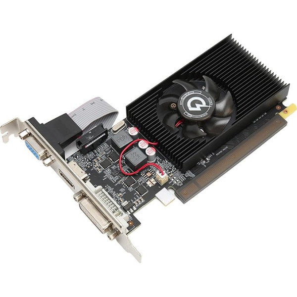 Bewinner GT710 grafiskā karte, 4GB GDDR3 grafiskā karte, 954 MHz 64-bitu PCI 2.0 spēļu grafikas karte, VGA HDMI DVI video grafiskā karte ar iesaldēšanas ventilatoru galddatora spēļu GPU