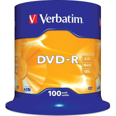 Verbatim DVD-R 16 x 4,7 GB TARRINA 100 pakuočių 43549 (4)