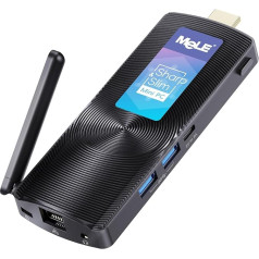 MeLE PCG02 Mini PC Stick bez ventilatora J4125 8GB 128GB Bez instalētas operētājsistēmas Atbalsta vairākas operētājsistēmas, piemēram, Linux Ubuntu Win11 Pro/Home, HDMI 4K