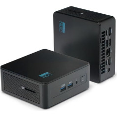 FutureNUC Pro Intel® Core-i5 12. paaudzes Barebone - NUC 12 Pro Barebone Desktop PC - Intel Iris Xe Graphics - WiFi - Bluetooth 5.3 - Bez atmiņas, bez operētājsistēmas - Mini PC