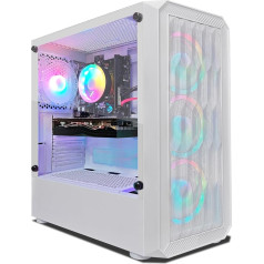 STGsivir spēļu galddators, Intel Core i5-9400F līdz 4,1 GHz, Radeon RX 580 8 GB GDDR5, 16 GB DDR4 RAM, 1 TB SSD, 600M WiFi, BT 5.0, RGB ventilators x 4, W11H64