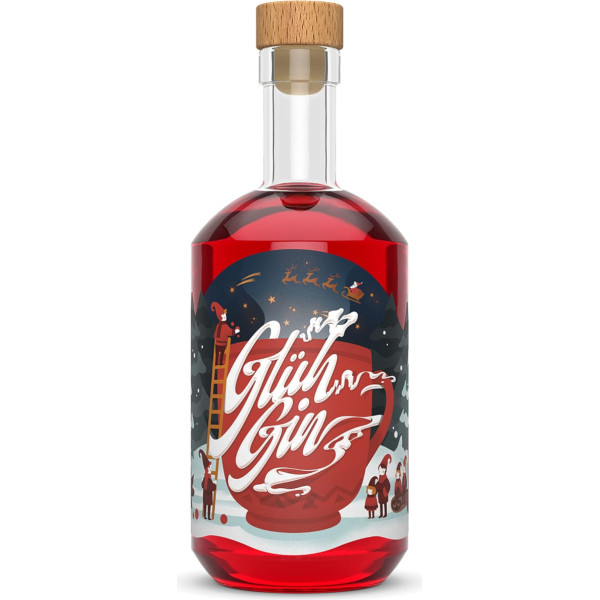 Winter Wonderland Glüh Gin mit Gewürzen, Früchten & Gin I 16 tilp. % (1 x 0,5 l) I Vegan...