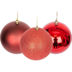 60mm/6gab Ziemassvētku Baubles Shatterproof tumši sarkans Ziemassvētku eglīte rotājumi bumbu rotājumi bumbiņas Ziemassvētku rotājumi Ziemassvētku rotājumi Ziemassvētku rotājumi Shiny Matte Glitter