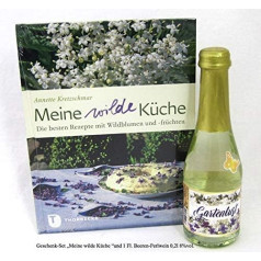 Geschenk-Set Meine Wilde Küche Kochbuch mit den besten Rezepten und 1 FL. Beeren-Perlwein 0,2l 8% tilp.