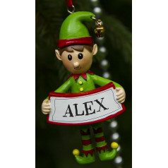 Boxer Gifts Alex Elf Dekoration, keramikas, melns, 8 x 4,5 x 2 cm