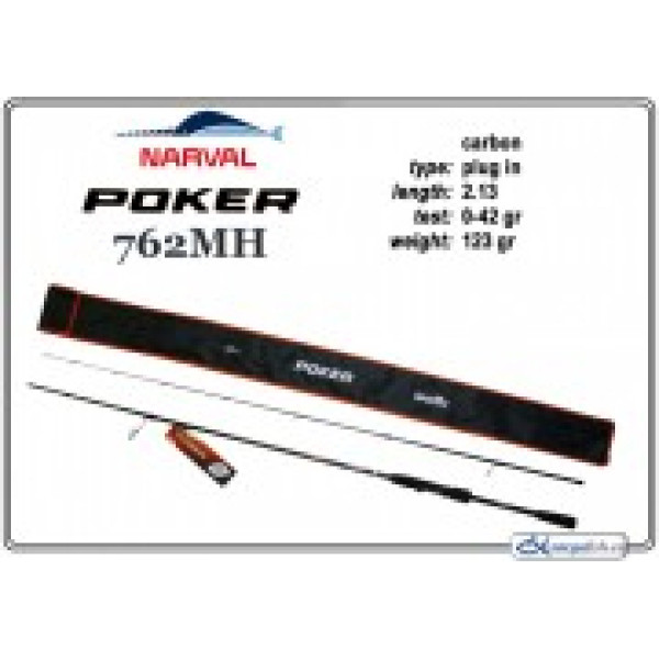 Makšķerkāts NARVAL Poker 762MH - 229, up to 42