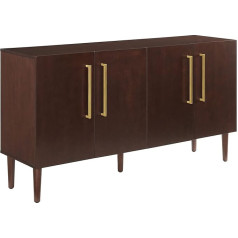 Crosley Furniture Everett Moderns pusgadsimta vidusgadsimta bufete, sarkankoks