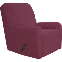 Easy-Going Dīvāna pārvalks atpūtas krēslam Stretch Sofa 4 gabali Mēbeļu aizsargs Dīvāns Mīksts ar elastīgu apakšējo daļu Spandex žakarda audums Mazs pleds (atpūtas krēsls, ASH Rose)