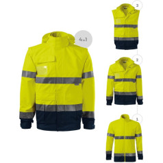 HV Guard 4 in 1 jaka M MLI-5V297 fluorescējoši dzeltena / 2XL