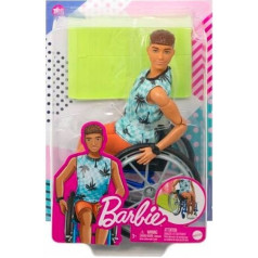 Barbie fashionistas ken ratiņkrēslā lelle