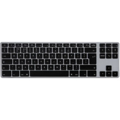 Alumīnija tastatūra mac tenkeyless rgb pelēka