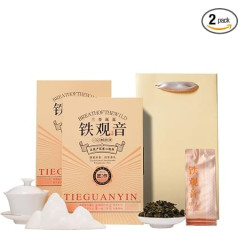 Aukščiausios kokybės Tieguanyin Oolong arbata su grynu skoniu 64g * 2 dėžutės High Mountain Green Tea 4.5oz