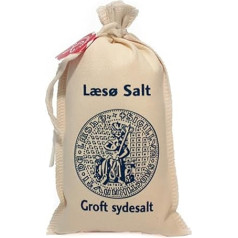 Læsø Coarse Boiling Salt Natural 200 g in Fabric Bag