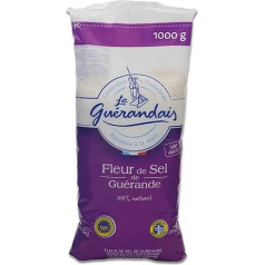 Le Guerandais - Fleur de Sel - 1000 g Fine Salt from Guérande for Seasoning and Refining - No Additives