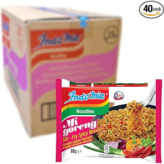 INDOMIE - Šķīstošās nūdeles Mi Goreng Pedas - daudzpakete (40 x 80 g)