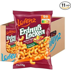 Lorenz Snack World Peanut Curls Mexican Pack of 11 (11 x 175 g)