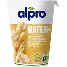 Alpro Auzu + dabīgā sojas jogurta alternatīva 400 g, atdzesēts, vegāns