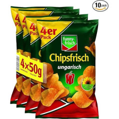 funny-frisch Chipsfrisch ungāru Multipack, 10 gab. iepakojums (10 x 4 x 40 g)