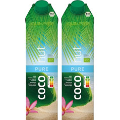 Bio Aqua Verde kokosriekstu ūdens koncentrāts tīrs (2 x 1000 ml)