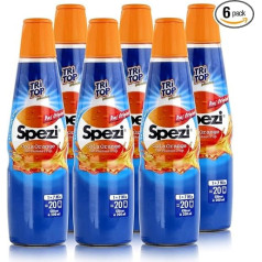 Tri Top Drinks sīrups Spezi Cola Orange 500 ml - Augļu garša - bezalkoholiskajam dzērienam ar kofeīnu (6 gab. iepakojumā)