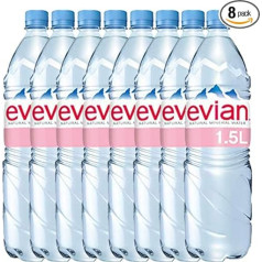 Evian 8 x 1,5 l ūdens pudele