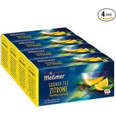 Meßmer Zaļā tēja ar citronu 25 TB, 4 gab. iepakojumā (4 x 43,75 g)