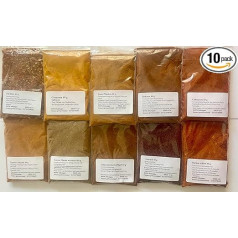 Baharat, Garam Masala, Tandoori Masala, Pul Beaver u. c. 10 gabalu austrumu garšvielu komplekts