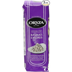 Oryza Basmati un savvaļas rīsi, 7 gab. iepakojumā (7 x 500 g iepakojums)