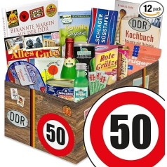 DDR Box XXL Specialitātes grozs / Dzimšanas diena 50 / Dāvanu komplekts Tēvs