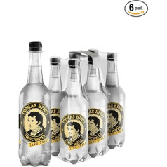 Thomas Henry Tonic Water Zero | Atsvaidzinoši rūgts | Pilnīgi bez cukura | Premium Mixer | 6 x 750 ml vienreizējās lietošanas