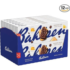 Bahlsen Messino Edelherb - 12 gabaliņu iepakojums - gaisīgi konditorejas izstrādājumi ar apelsīnu pildījumu un smalku šokolādi (12 x 125 g)