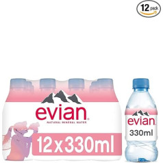 Evian dabīgais minerālūdens, 12 x 330 ml