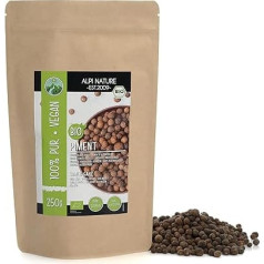 Bioloģiski nesadalītas garšvielas (250 g), bioloģiski garšvielu graudi, kontrolētā bioloģiskā audzēšanā iegūtas pimento ogas, bioloģiski audzētas garšvielas laboratoriski pārbaudītas, bioloģiski audzētas garšvielu ogas 100% tīras un 