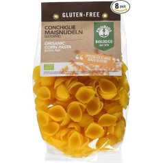 PROBIOS Conchiglie kukurūzas nūdeles bez glutēna, 8 gabali (8 x 400 g)