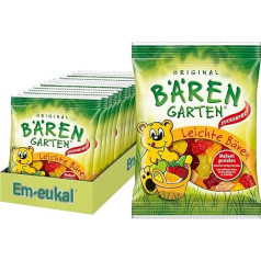 Bärengarten Light Bears Sugar-Free 2100 g - gumijas lācīši bez cukura - bez glutēna un laktozes - ar dabīgiem aromātiem - apelsīnu, zemeņu, bumbieru, bumbieru, citronu, ķiršu un ābolu (14 x 150 g)