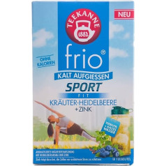 Teekanne Frio Sport Fit Herbal Blueberry 5 x 45 g iepakojums