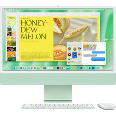 Imac 24 collu: m4 10/10, 16gb, 512gb ssd - zaļš