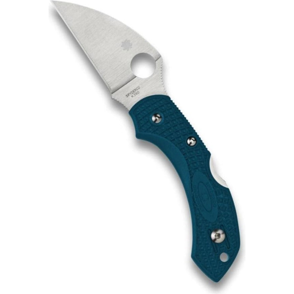 Spyderco Dragonfly 2 Wharncliffe - Rokturis: * Zils tērauds: K390 Microclean - griezums: Gluds