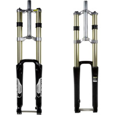 ZTZ [EU Stock Mountain Bike Suspension Fork 180mm Travel Bike Magnesium Alloy 20mm Axle 1-1/8